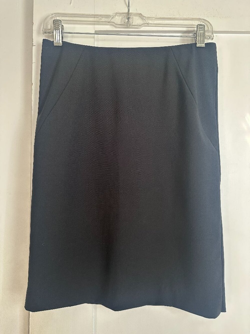 Theory Golda Black Wool Blend Pencil Skirt Size 2
